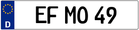 Trailer License Plate